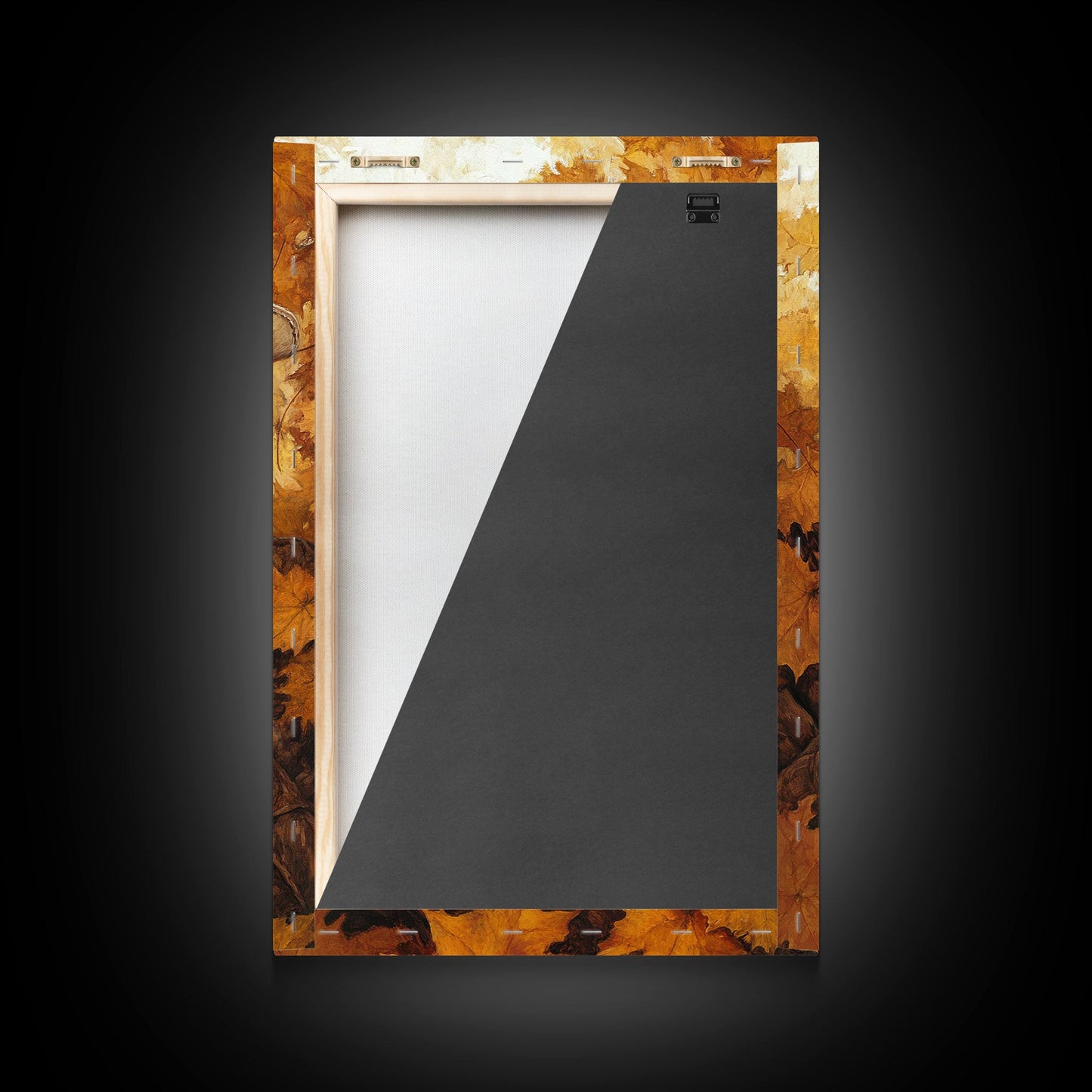 Cowboy Holding Hot Drink Framed Canvas Print - Moody Winter Landscape Art Perfect 2024 Christmas Wall Decor