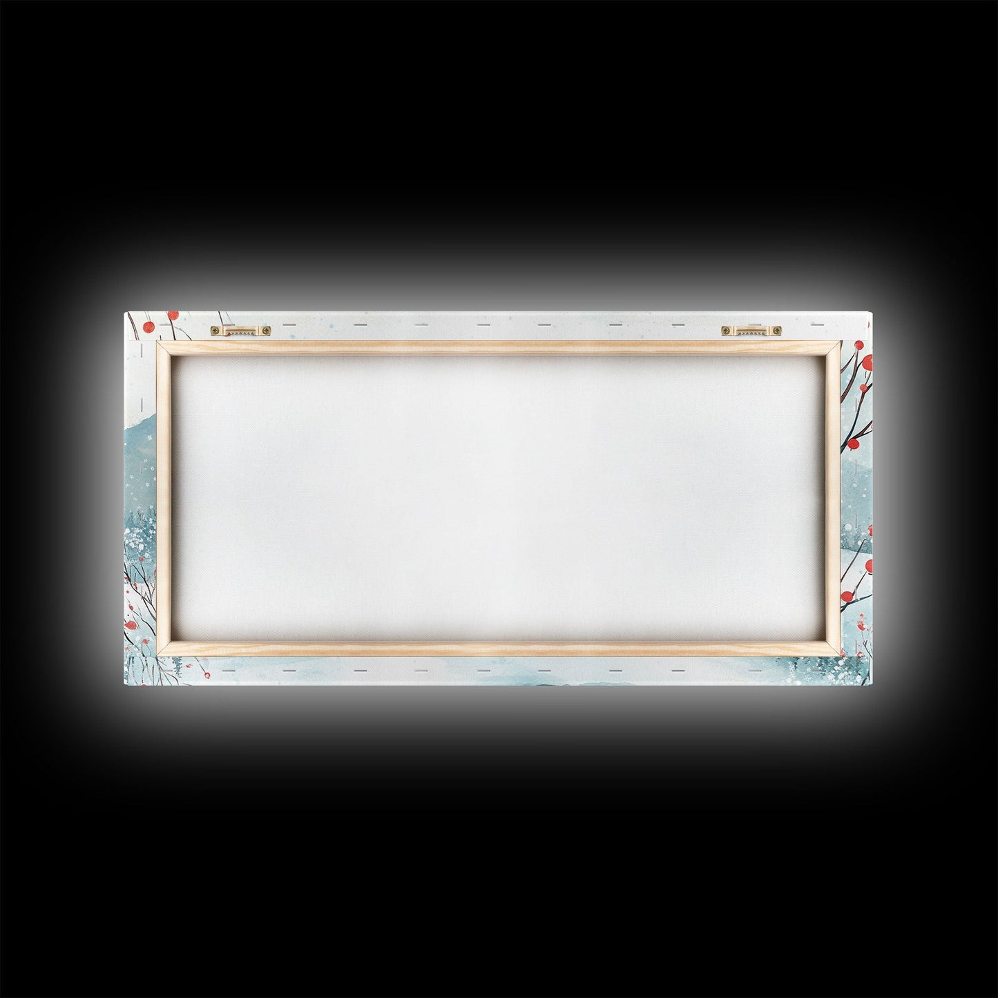 Winter mountain village art, snow-covered landscape, holiday wall art, winter wall decor, cozy winter home decor, framed canvas print