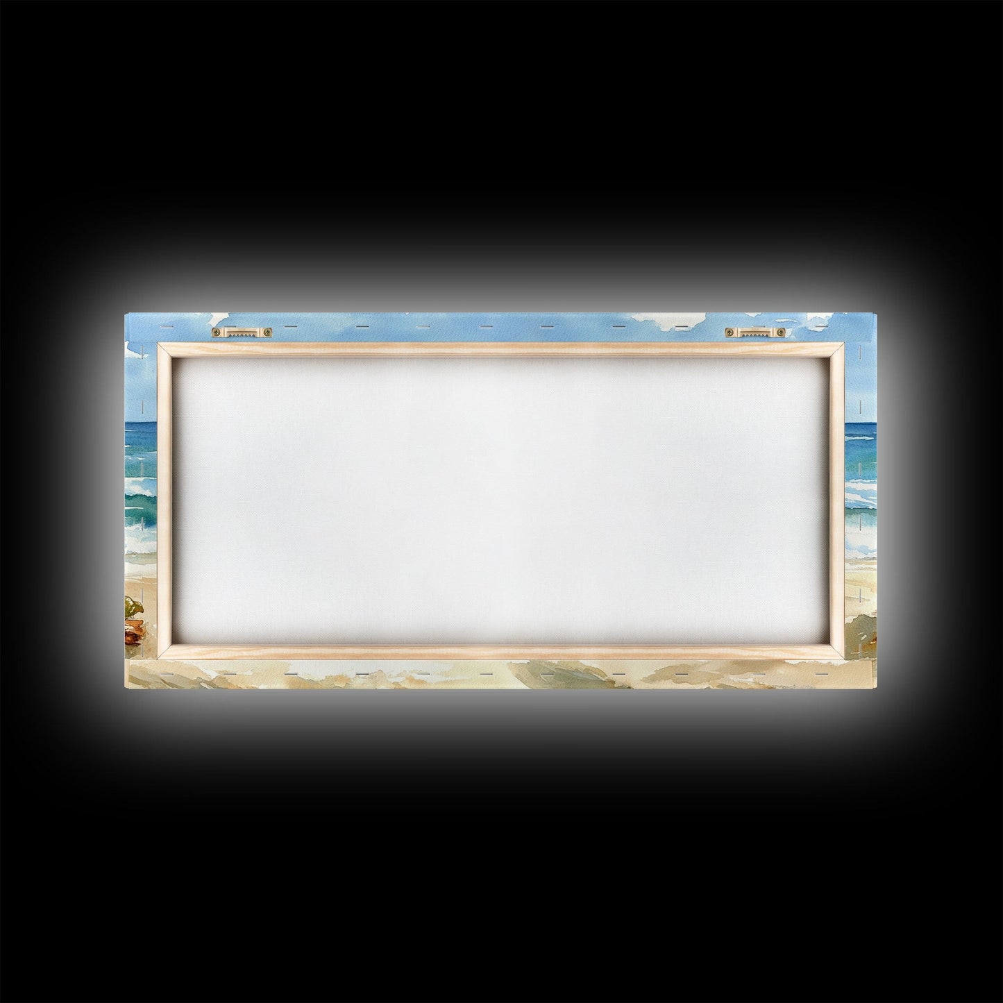 Colorful surfboards Christmas wall art, beach holiday decor, coastal Christmas art, framed canvas print, tropical Christmas art gift