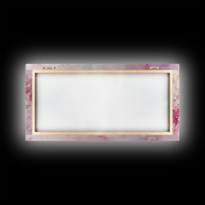 Koi Fish Painting Canvas Print Pink and Orange Wall Art Above Sofa Art Nautical Decor Gift Idea Whimsical Art Bedroom Decor