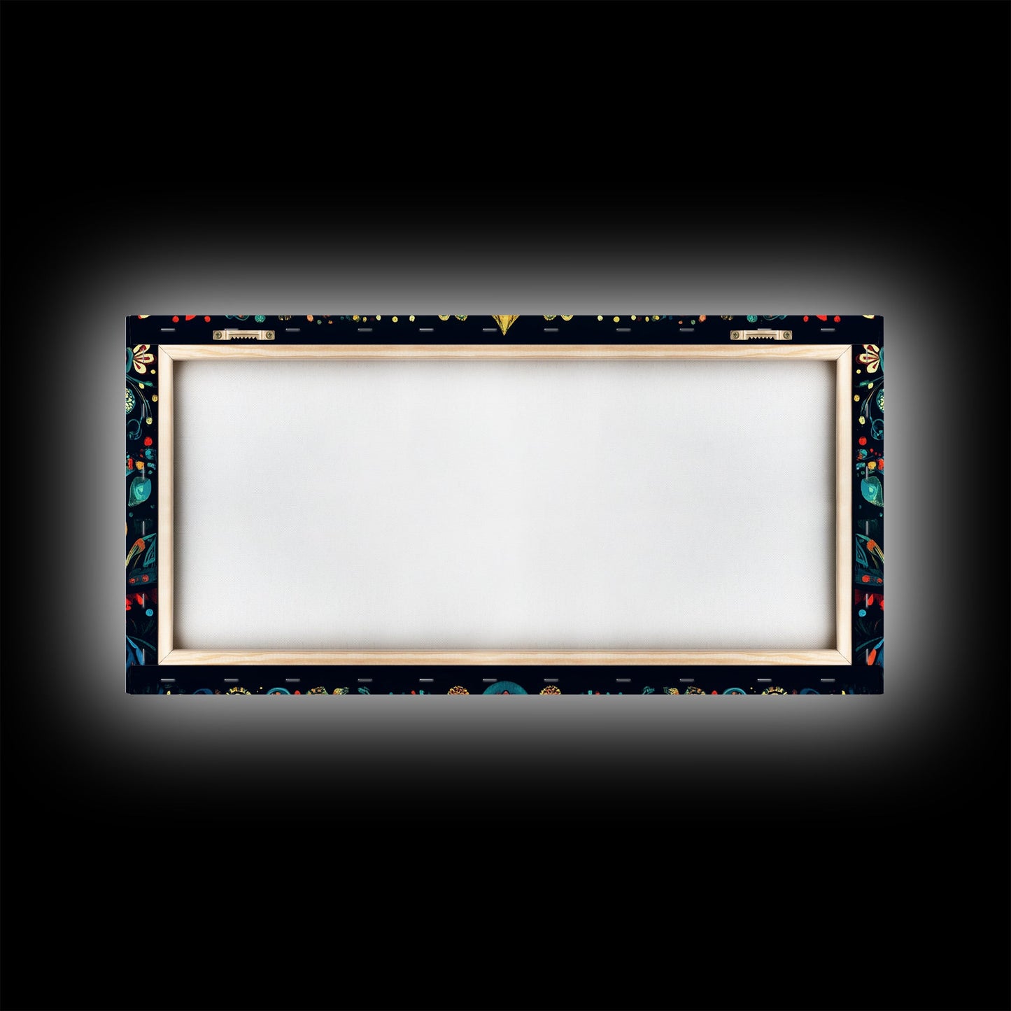 Elaborate Mandala Framed Canvas Print, Vibrant Boho Art, Spiritual Zen Wall Art, Geometric Ethereal Painting, Colorful Sacred Geometry