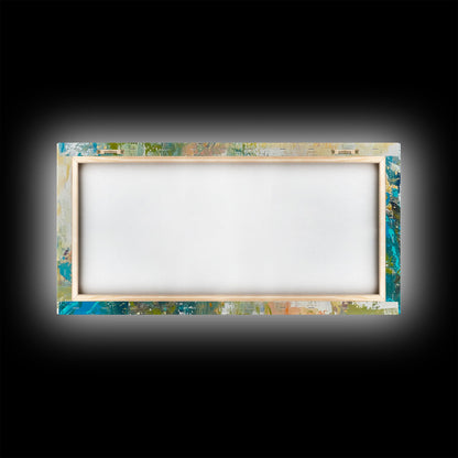 Fish Painting, Coastal Wall Art, Nautical Decor, Wildlife Painting, Fly Fishing Art, Extra Wide Art, Framed Canvas Print, Above Couch Art