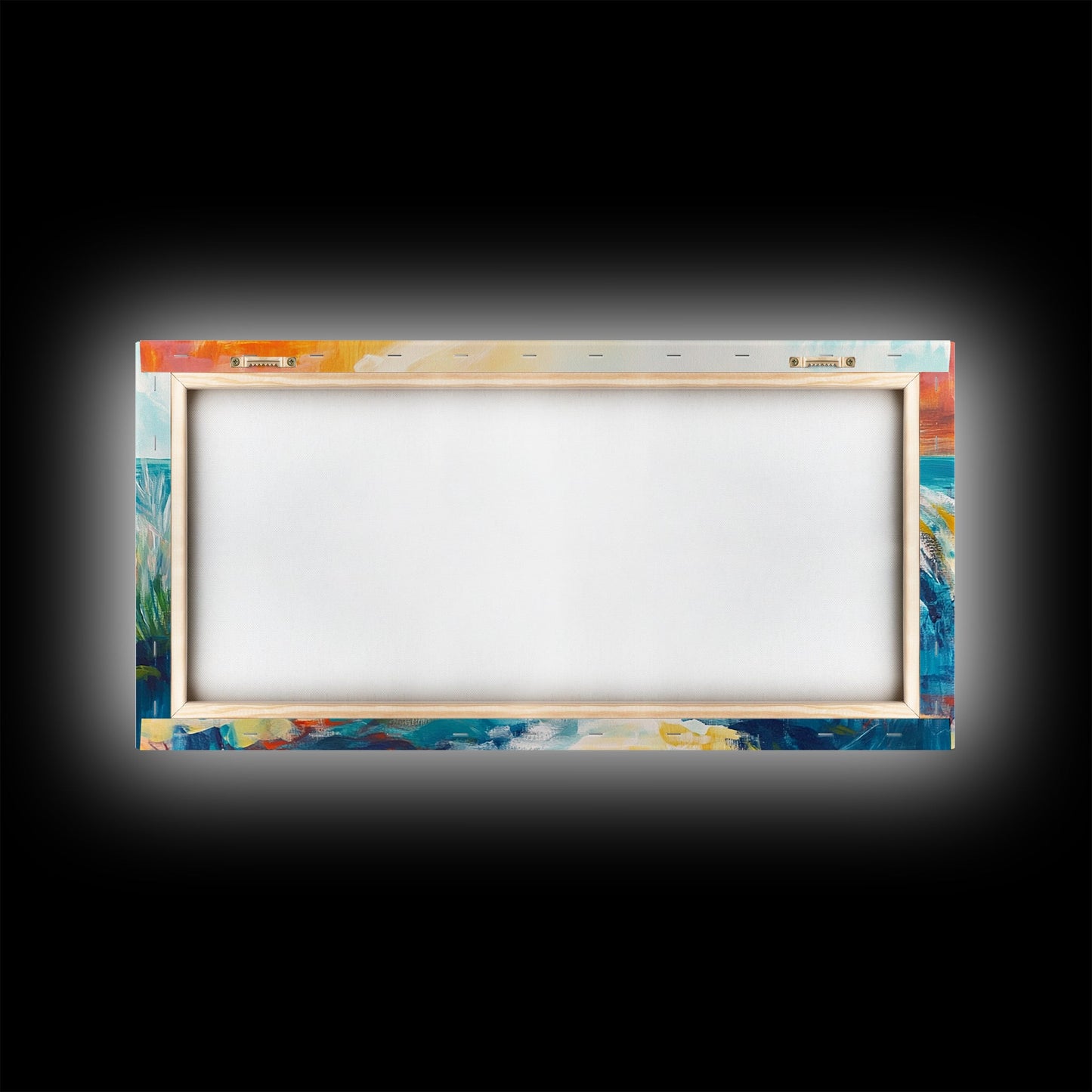 Beach Chair, Coastal Painting, Nautical Wall Art, Ocean Painting, Seascape Painting, Framed Canvas Print, Extra Wide Art, Coastal Decor