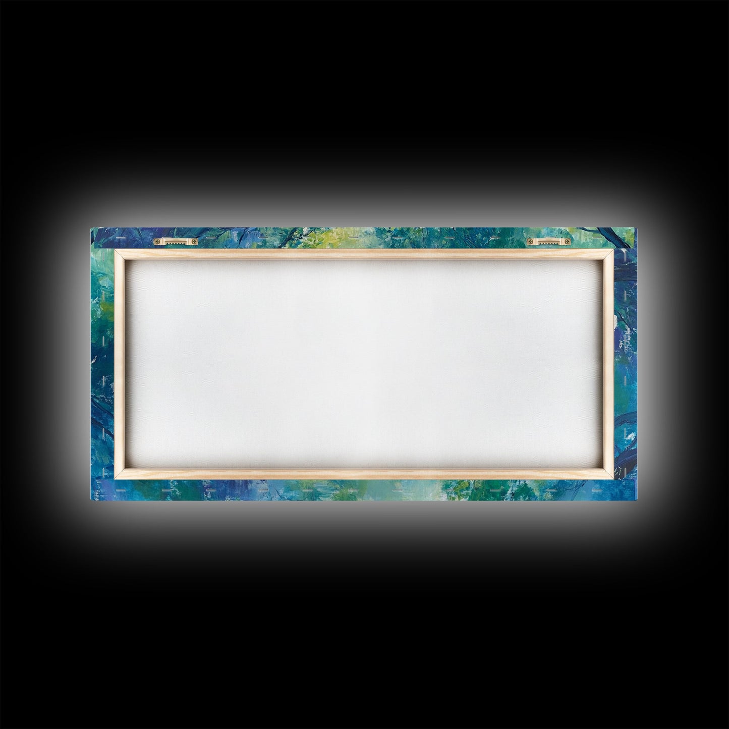 Canopy View, tree painting, green wall art, botanical prints, sage green wall art, whimsical art, Framed Canvas Print, gift idea