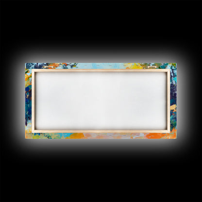 Open Gate, countryside painting, landscape art, framed canvas print, autumn wall art, farmhouse decor, rustic art, extra wide art