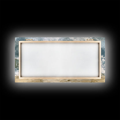 Stormy Ocean, Seascape Painting, Nautical Painting, Coastal Landscape Art, Horizontal Wall Art, Canvas Print, Rustic Decor