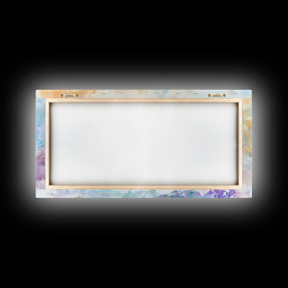 Shell Painting, Coastal Decor, Beach House Wall Art, Nautical Painting, Framed Canvas Print, Ocean Inspired Art, Oyster Shell Art