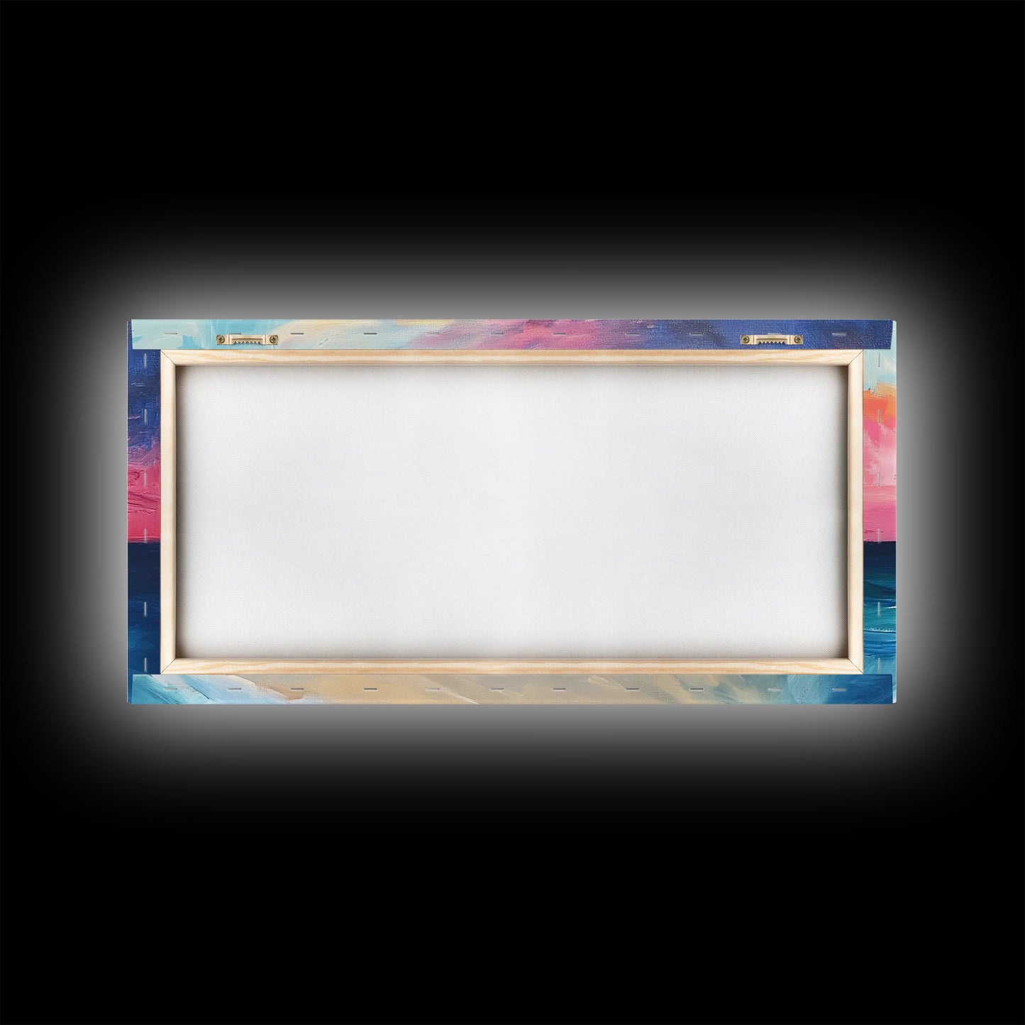 Sunset Beach Painting, Coastal Landscape Art, Nautical Decor, Surf Wall Art, Ocean Sunset Art, Nautical Wall Art, Canvas Print