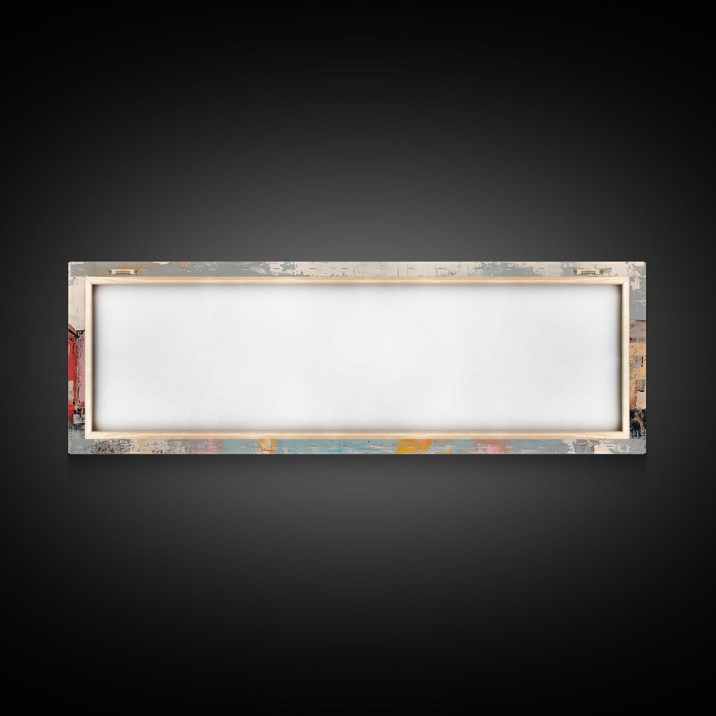 Coastal Village Houses Framed Canvas Print Colorful Seaside Town Painting Rustic Home Wall Art Nautical Decor Large Wall Art