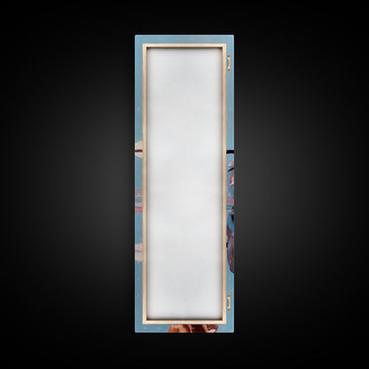 Woman in Kayak, Summer Adventure Art, Coastal Minimalist Painting, Ocean Escape Decor, Outdoor Lover Gift, Framed Canvas Print