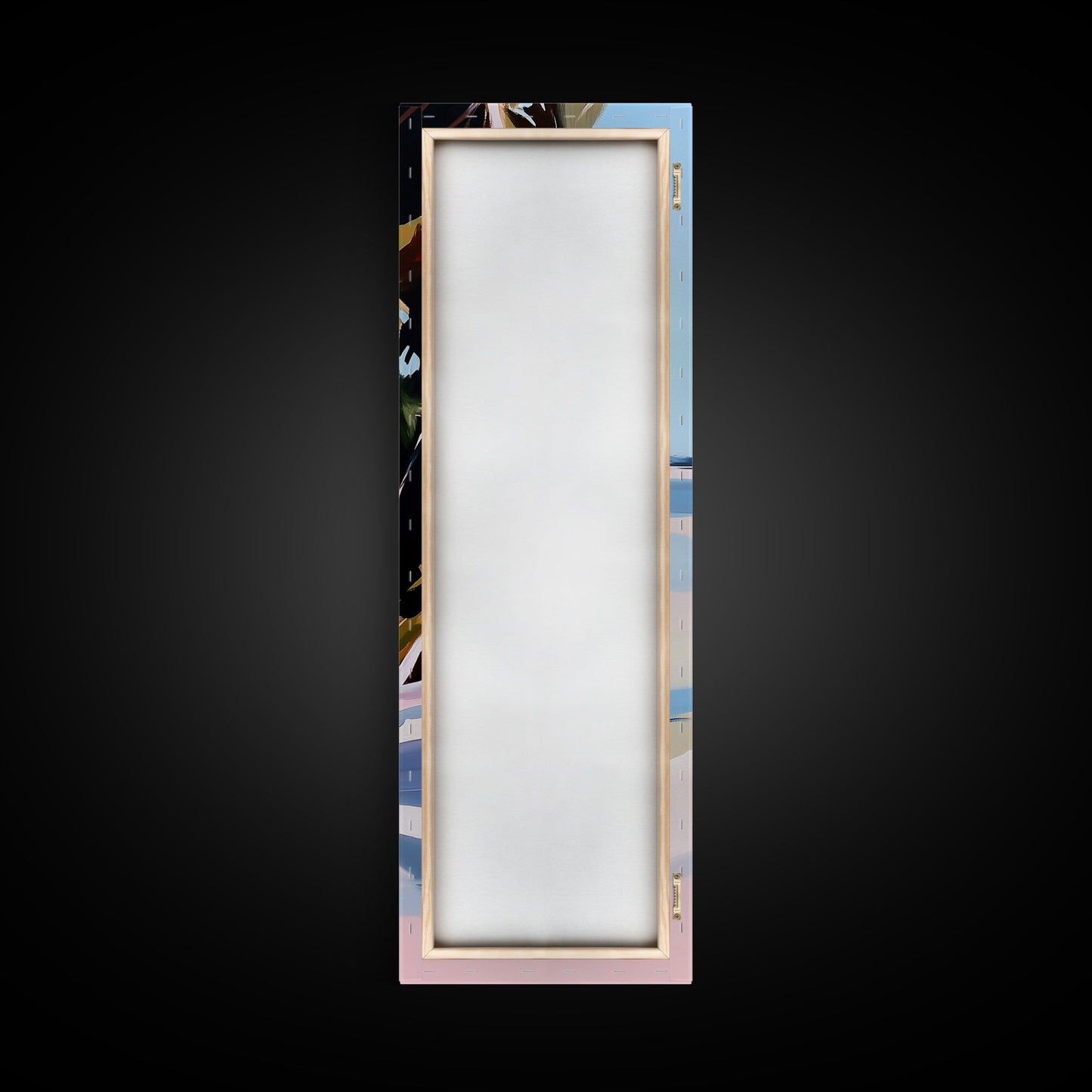 Tropical Floral Wall Art, Pink Flowers Painting, Nature Inspired Decor, Boho Bedroom Art, Aesthetic Wall Art, Framed Canvas Print