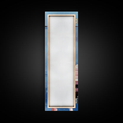 Dock Reflection, Calm Waters, Nautical Aesthetic, Serene Landscape, Coastal Home Decor, Minimal Framed Canvas Print, Tranquil Vibes