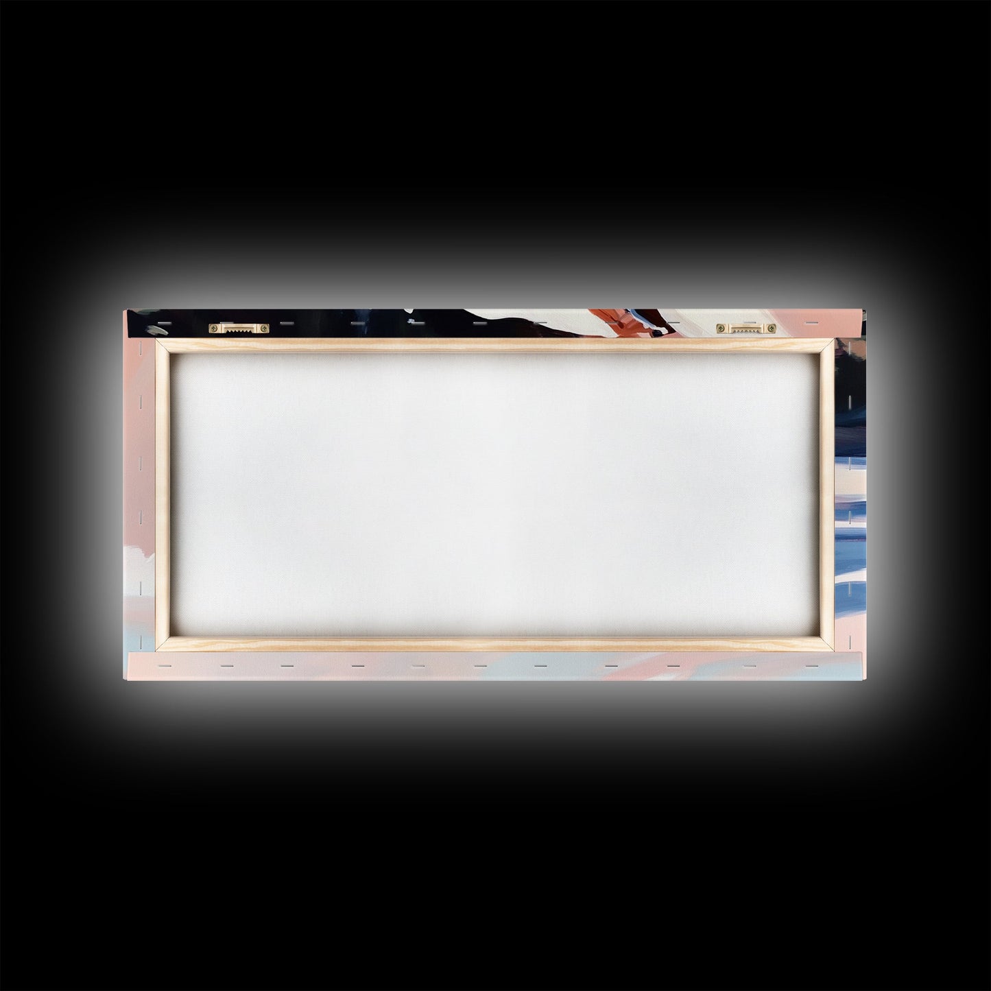 Snow Peak, Clouds, Framed Canvas Print, Alpine mountain scene, winter painting, Scandinavian decor, minimalist landscape, abstract nature art