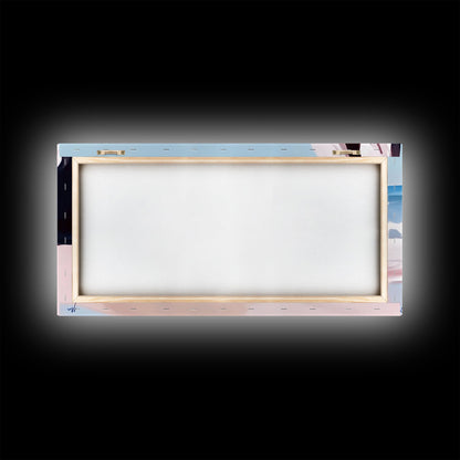 Ocean Waves, Seascape Painting, Beach Aesthetic, Coastal Home Art, Relaxing Seashore, Minimalist Art, Canvas Print, Bathroom Decor