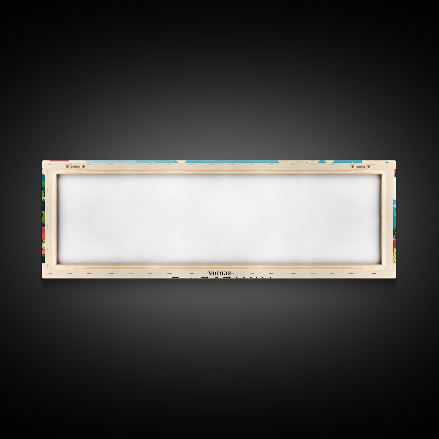 Kraljevo Serbia Panoramic Travel Poster, Framed Canvas Print or Metal Wall Art, Travel Art, Home Decor, Panoramic Painting, Midcentury Art