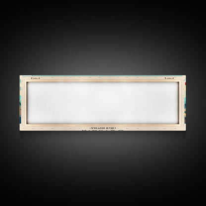 Ostrava Czech Republic Wall Art, Panoramic Travel Poster, Panoramic Framed Canvas Print, City Wall Art, Wall Hanging Home Decor, Travel Art