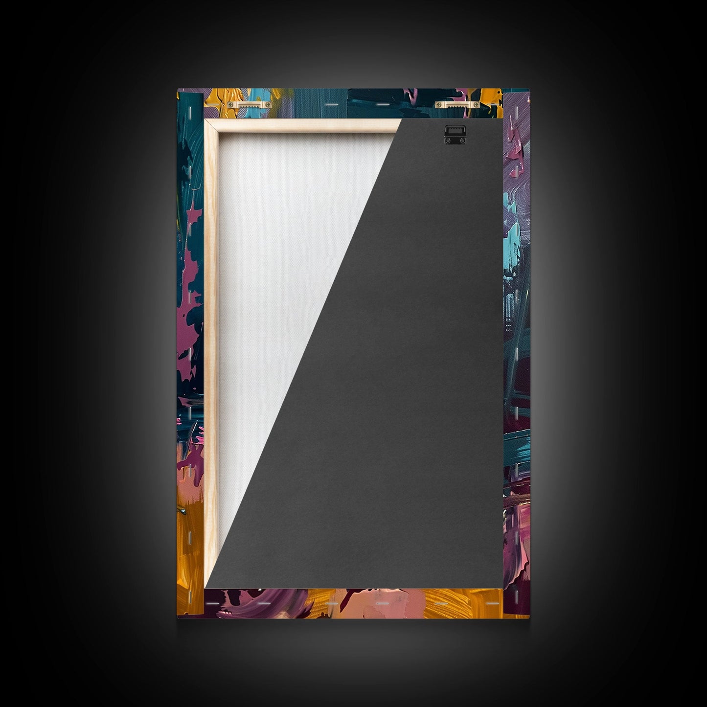 Colorful Skeleton Nutcracker Framed Canvas Print, Halloween Nutcracker Decor, Spooky Toy Art, Skeleton Wall Art, Haunted Nutcracker Print