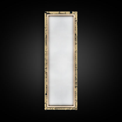 Egyptian Art Depiction of Horus - Framed Canvas Print, Midcentury Modern Wall Art, Skinny Art, Tall Art, Living Room Decor