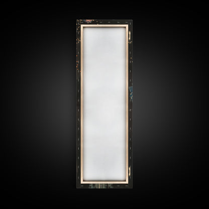 Colorful Fireworks Display Against A Dark Night Sky, Skinny Art Tall Wall Art Framed Canvas Print Japanese Style Art