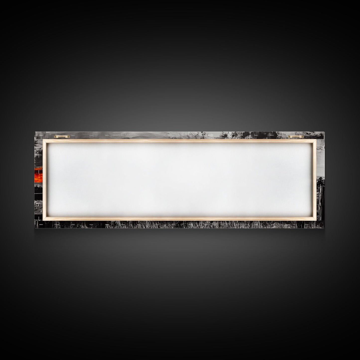 Fence at Sunset, moody landscape art, Joshua tree art, smoky mountain painting, dark romance art, extra wide art, framed canvas print