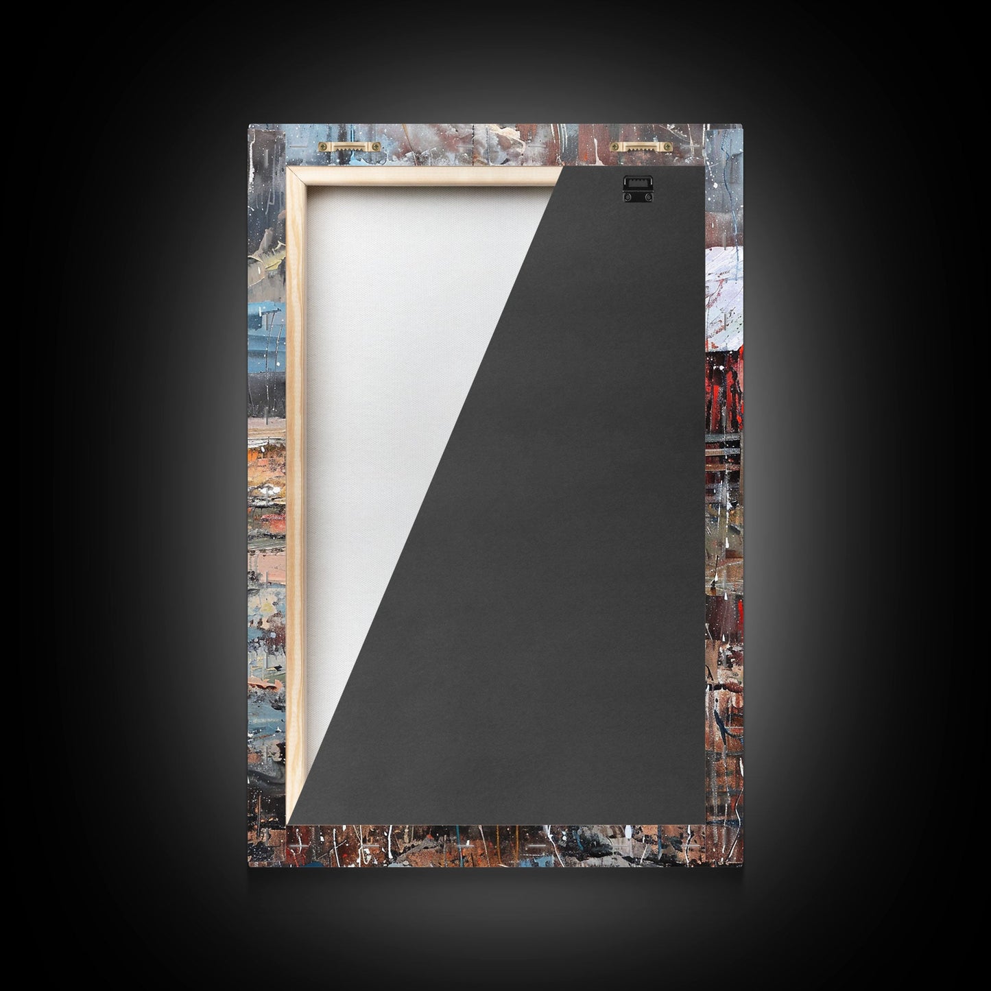 Red Barn and Horse Art Print - Framed Canvas Print, Rustic Living Room Decor, Farmhouse Wall Art, Horse and Barn Home Decoration