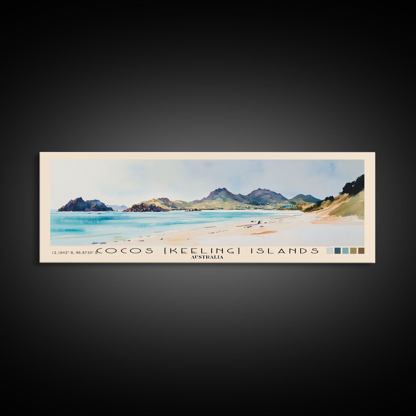 Coffee Bay, South Africa Watercolor Beach Print, Vacation Gift, South Africa Wall Art, Beach Painting, Beach Decor, Beach Painting