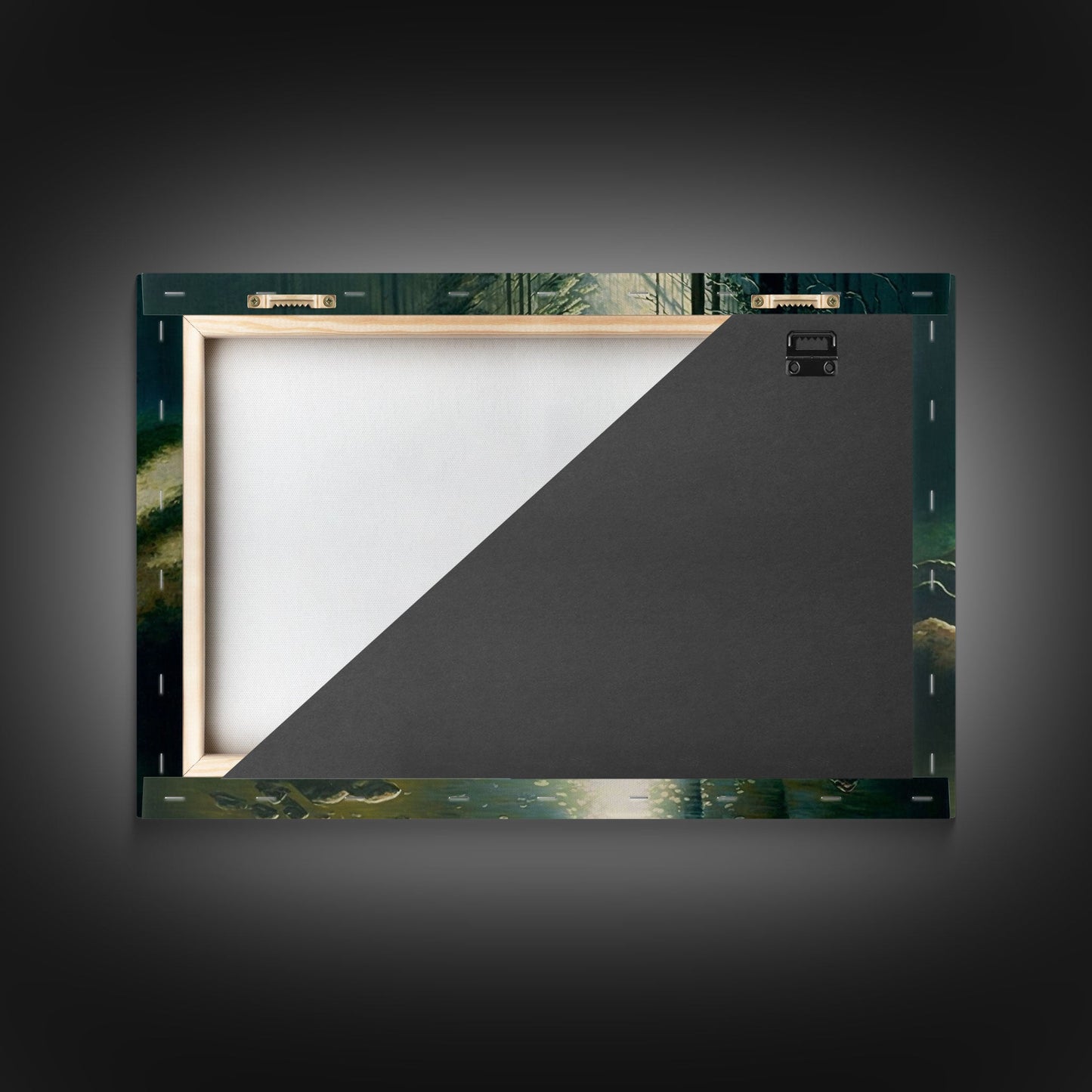 Colorful Watercolor Art, Framed Canvas Print, unique wall art, framed wall art, Landscape watercolor