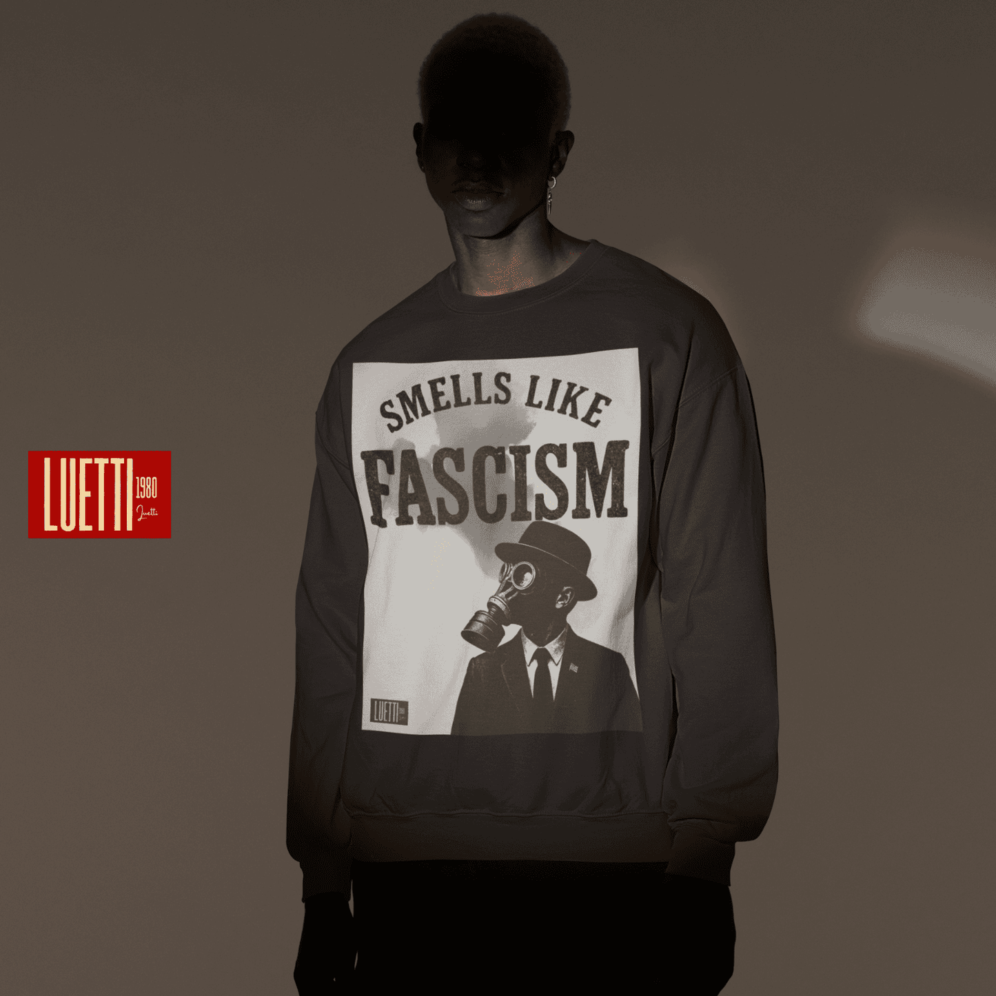Smells Like Fascism Drop Shoulders Sweatshirt