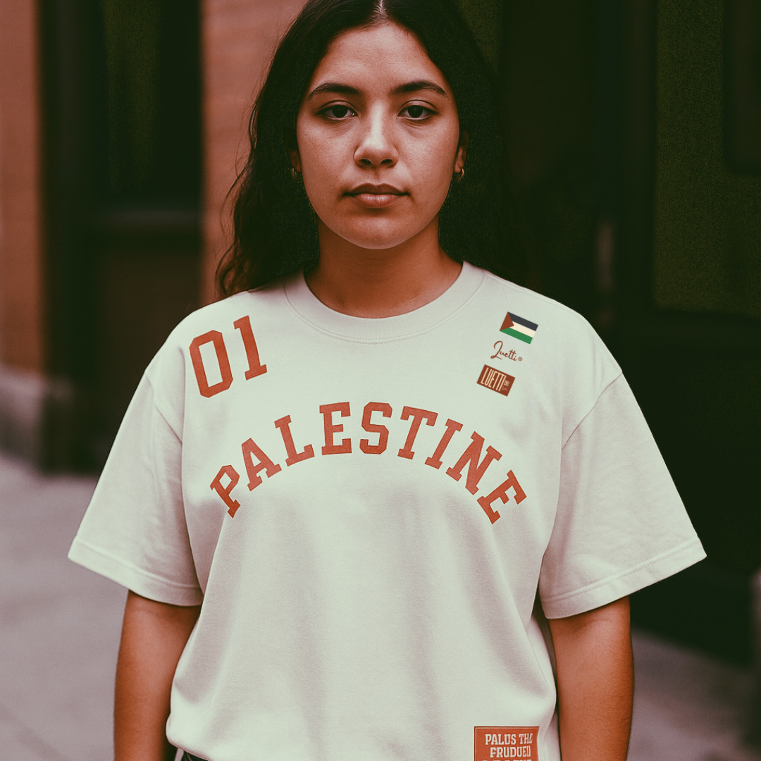 "Palestine Football League" Retro Boxy Premium Quality Tee