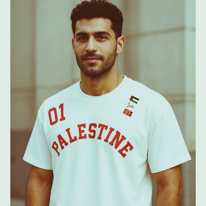 "Palestine Football League" Retro Boxy Premium Quality Tee