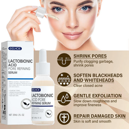 Lactosyl Acid Pore Narrowing Essence Skin Elastic Delicate Cleansing Blackhead Skin Care Essence