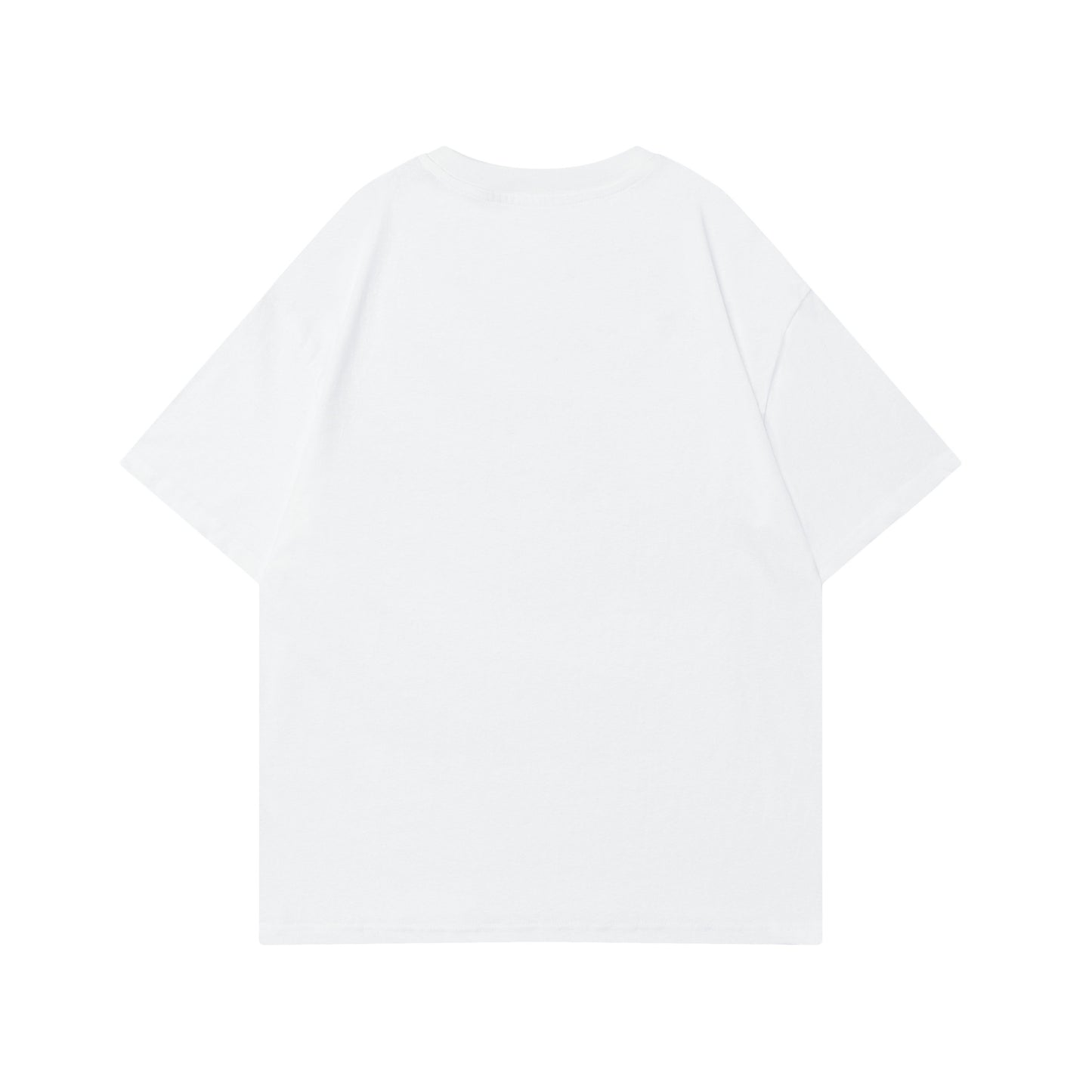 Short Sleeve T-Shirt for Men and Women Casual White Couple Crew Neck Half Sleeve Tee