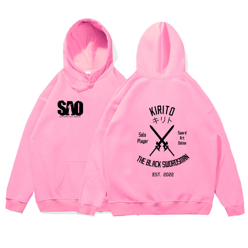 Sword Art Online Hoodie Loose Casual Hooded Sweatshirt
