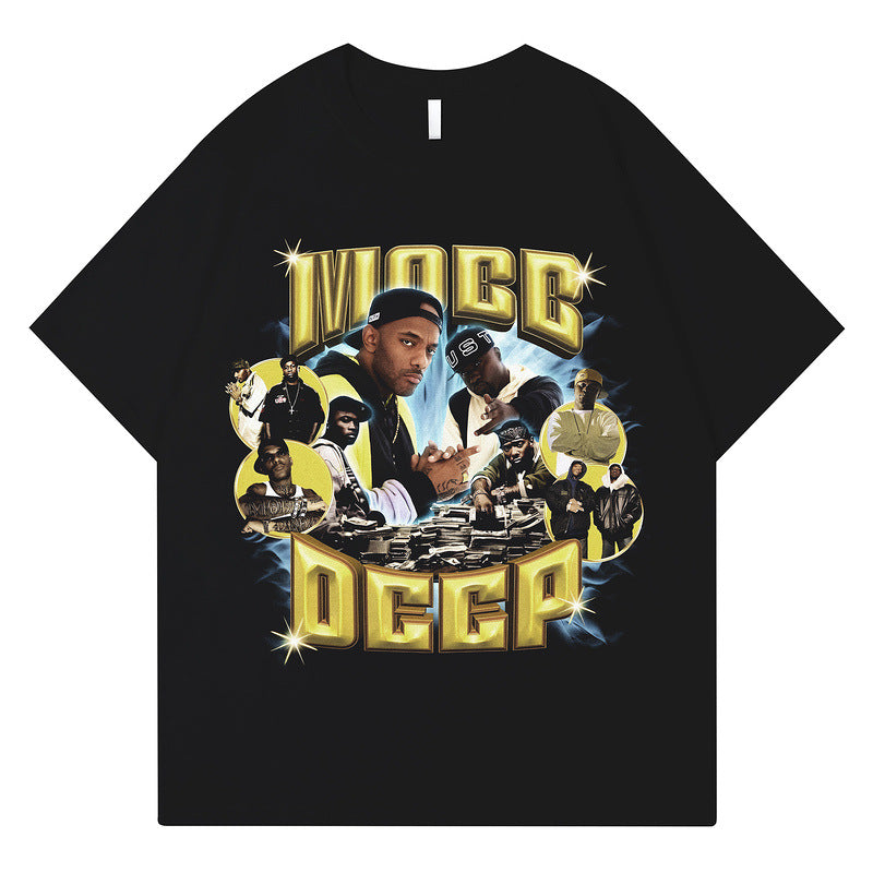 Men's Summer Short Sleeve T-Shirt Digital Direct Printing