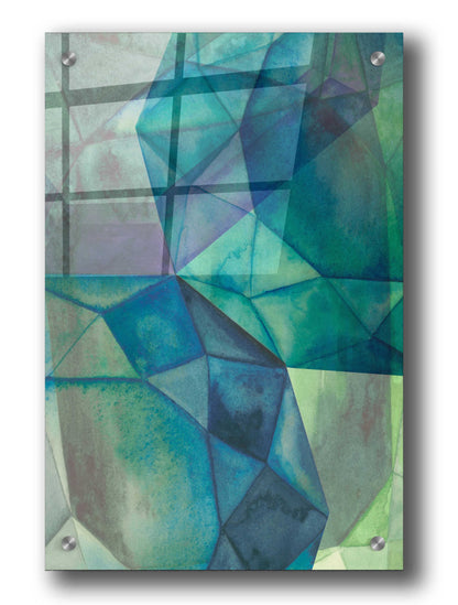 'Gemstones I' by Grace Popp, Acrylic Glass Wall Art, 24"X36"