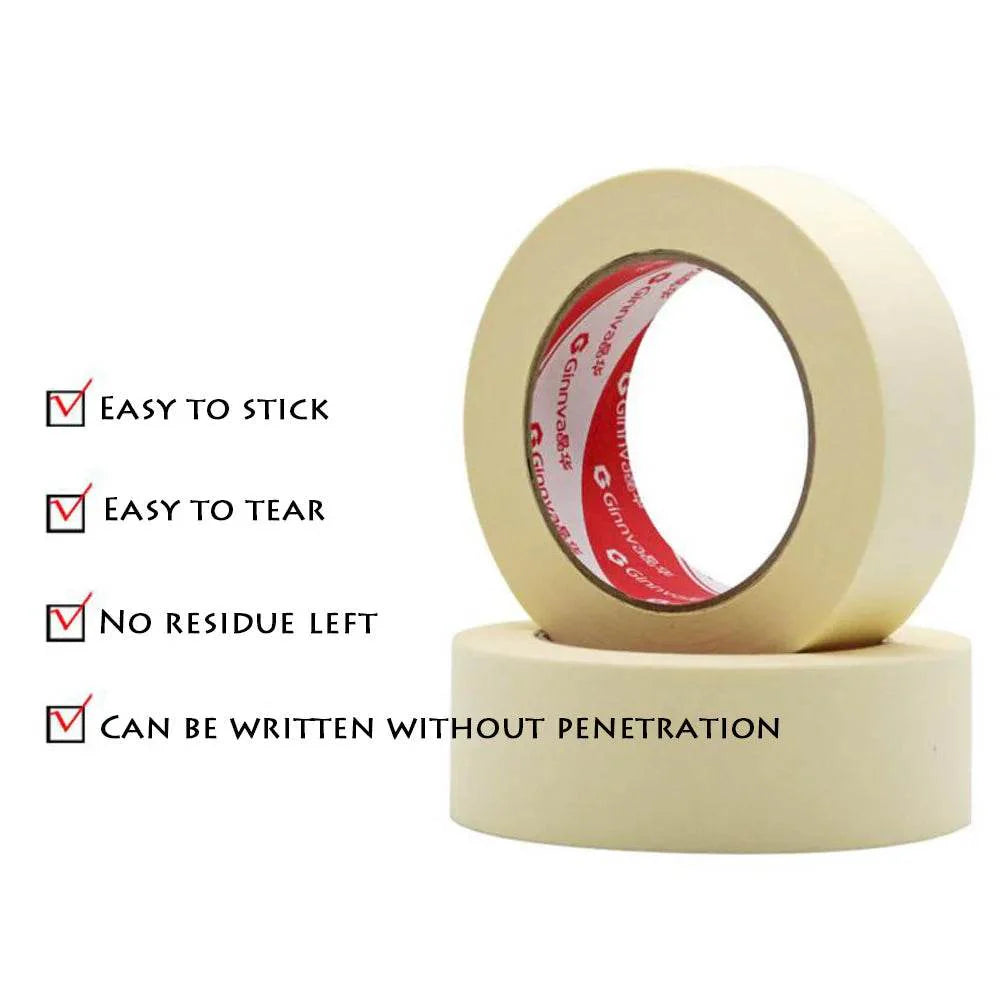 Masking Tape White 6mm-50mm for Precise Crafting Projects