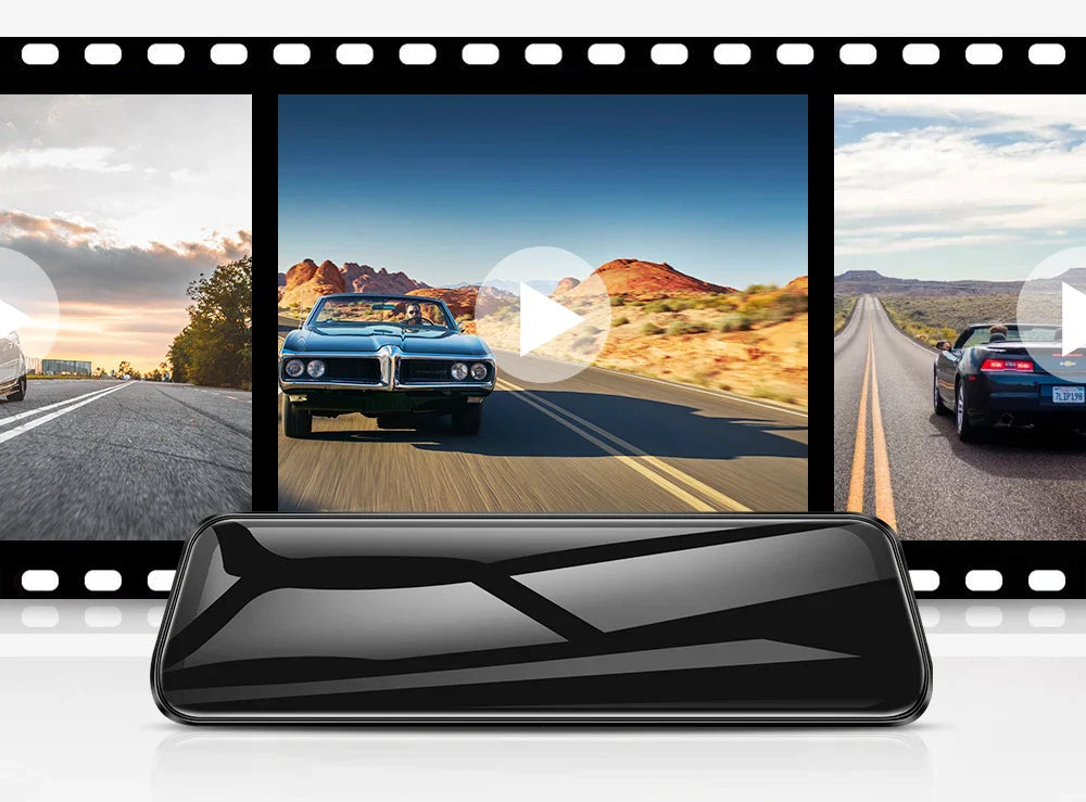 AZDOME PG17 12" WiFi Mirror Dash Cam 4K Dual Camera