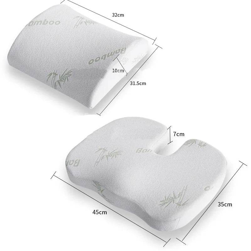 Cushion Slow Rebound Waist Support Set for Comfort Seating