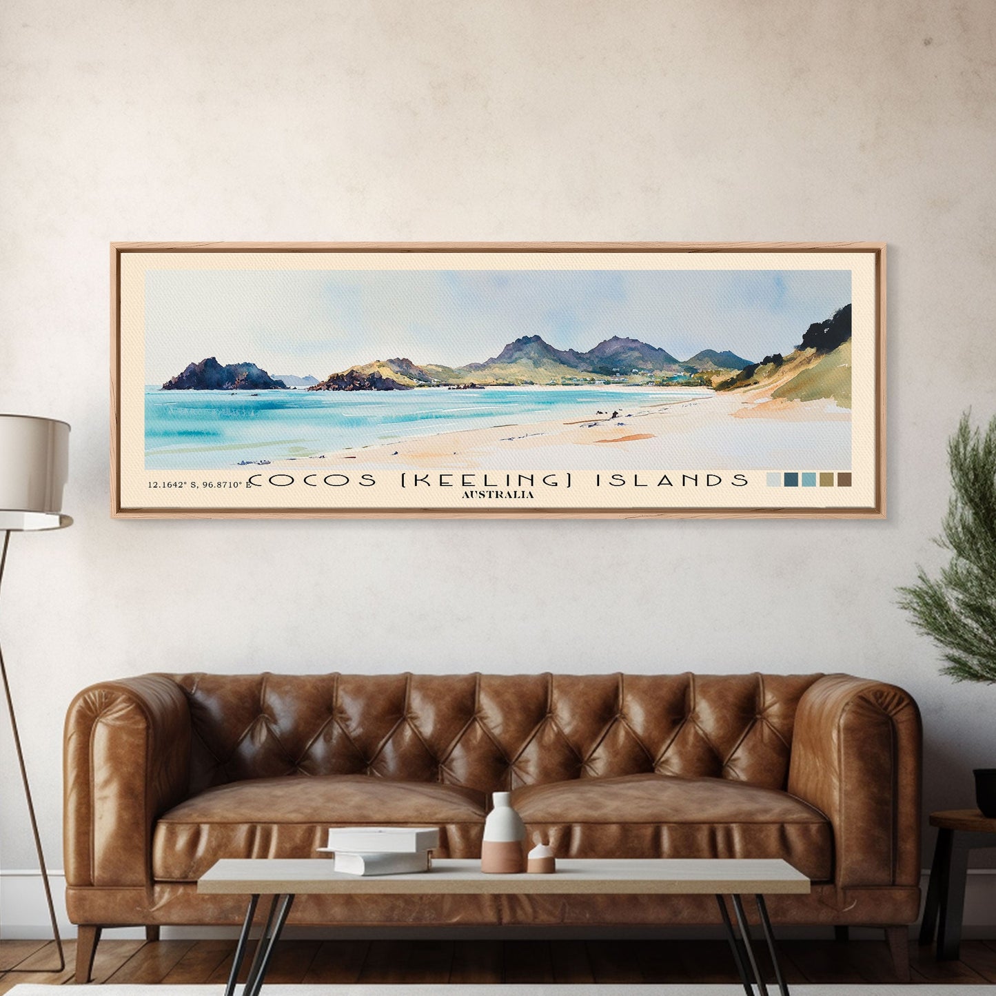 Coffee Bay, South Africa Watercolor Beach Print, Vacation Gift, South Africa Wall Art, Beach Painting, Beach Decor, Beach Painting