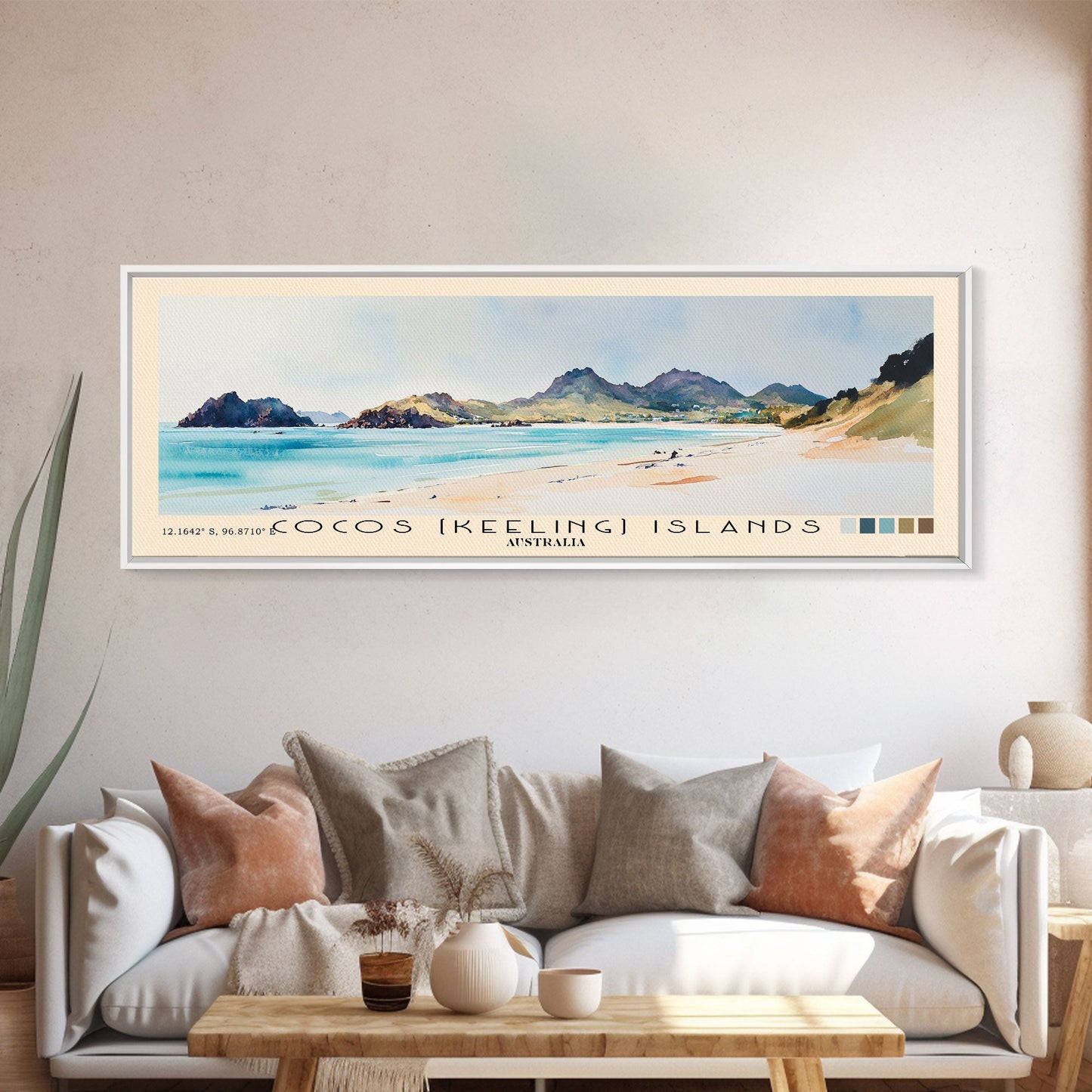 Coffee Bay, South Africa Watercolor Beach Print, Vacation Gift, South Africa Wall Art, Beach Painting, Beach Decor, Beach Painting