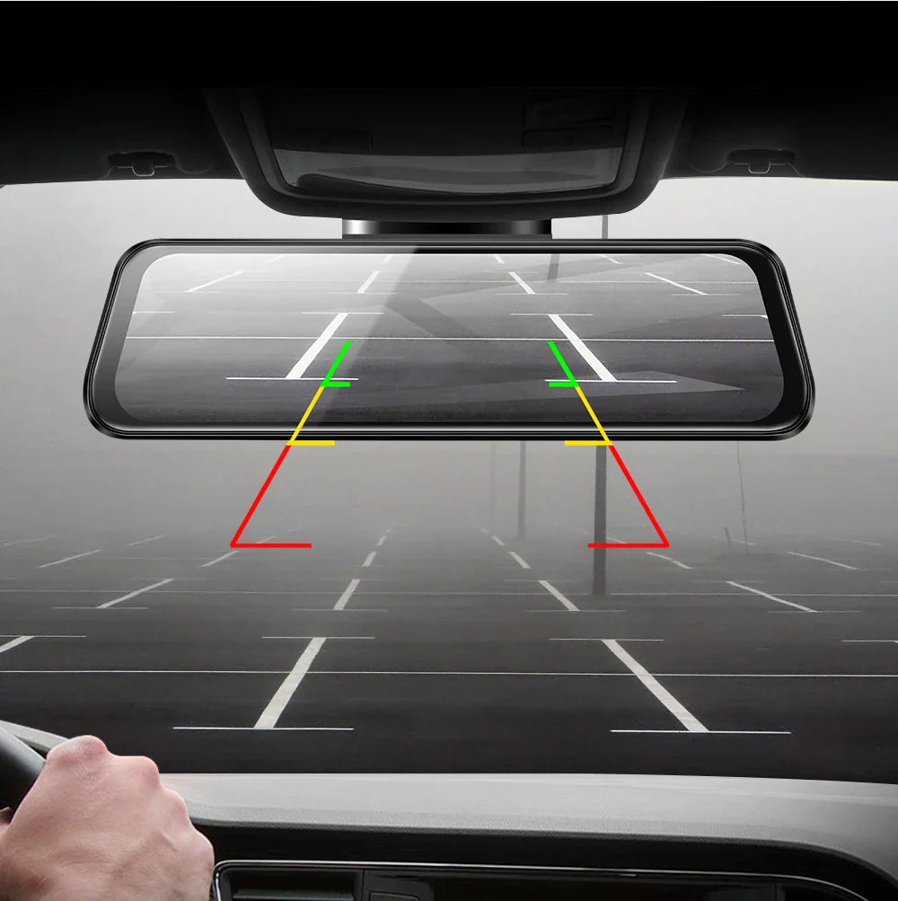 AZDOME PG17 12" WiFi Mirror Dash Cam 4K Dual Camera