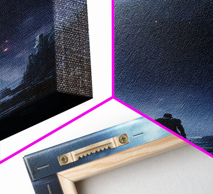 Apocalypse, Dark Art Print, dark fantasy art, Canvas Print, Wall Hanging, Portrait Art, Spooky Decor, Horror Home Decor, Unique Gift