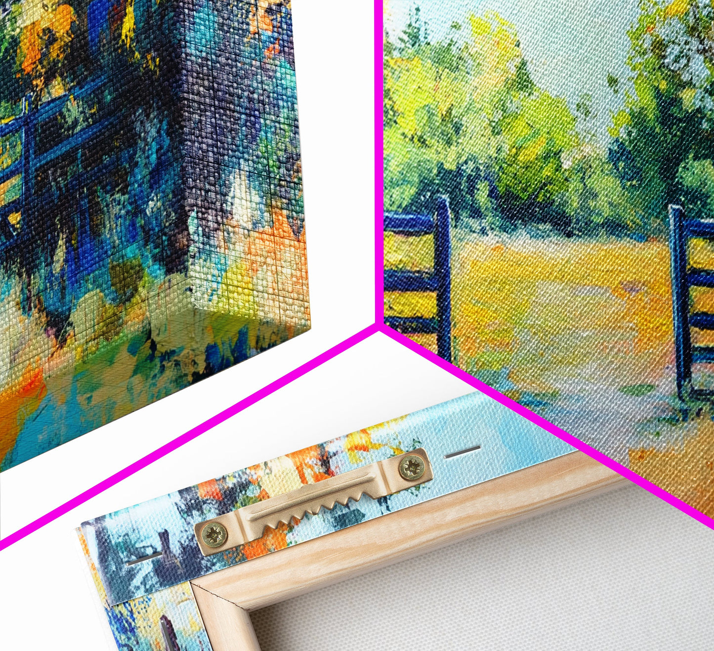 Open Gate, countryside painting, landscape art, framed canvas print, autumn wall art, farmhouse decor, rustic art, extra wide art