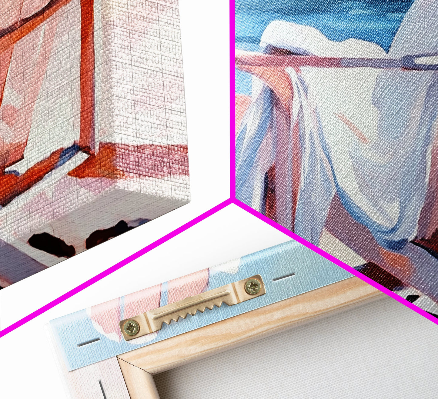 Beach Chair, Ocean View, Coastal Relaxation, Serene Seaside Art, Nautical Home Decor, Pastel Aesthetic, Living Room Wall Art, Canvas Print