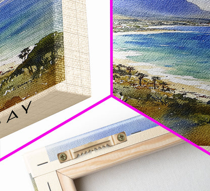 Coffee Bay, South Africa Watercolor Print, Vacation Gift, South Africa Wall Art, Beach Painting, Beach Decor, Large Wall Art, Wood Frame Art