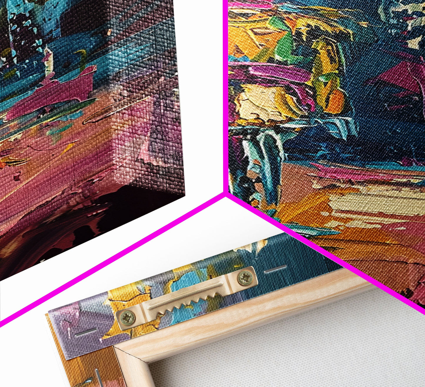 Colorful Skeleton Nutcracker Framed Canvas Print, Halloween Nutcracker Decor, Spooky Toy Art, Skeleton Wall Art, Haunted Nutcracker Print