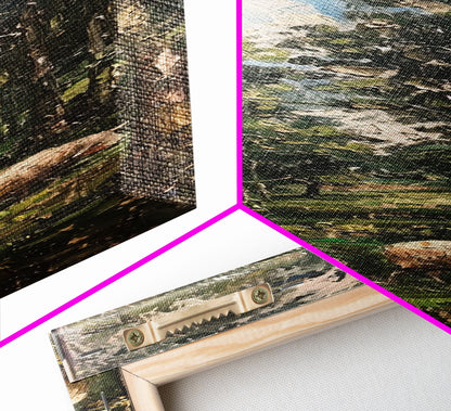 Lambs In The Forest Framed Canvas Print, Unique Farmhouse Decor, Farmhouse Painting, Boho Style Modern Farmhouse Decor Gift For Her