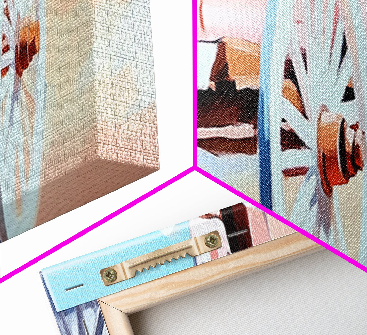 Western Carriage, vintage horse art, rustic wall art, extra wide art, above couch art, cowboy painting, framed canvas print