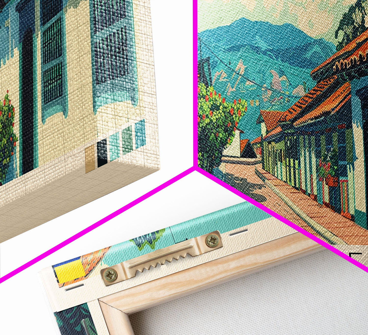 Ibague, Colombia Panoramic Canvas Print, Ibague, Colombia Painting, Colombia Art, Ibague Travel Poster, Travel Art, Living Room Painting