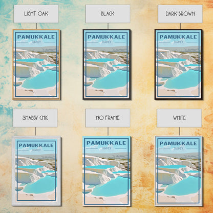 Pamukkale Wall Art, Turkey Poster, Eurasia Wall Print, Travel Wall Print, Travel Poster, Travel Wall Art, Canvas Wall Print